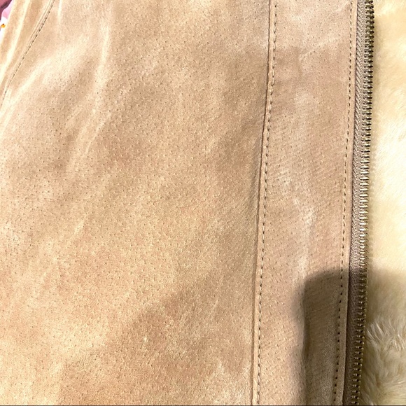 St John’s Bay Leather Winter Coat with hood Sherpa Lining - Picture 10 of 15